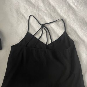 Strappy long Abercrombie black tank